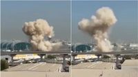 பக்கத்து நாட்டை தாக்க மாட்டோம்னு சொல்லி.. துபாய் விமான நிலையத்தை அட்டாக் செய்த ஈரான்! ஷாக் வீடியோ