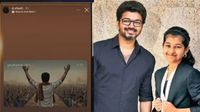 ஜனநாயகன் பாடலை இன்ஸ்டா ஸ்டோரியில் வைத்தது விஜய் மகளே இல்லையாமே!