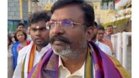 திருப்பதி ஏழுமலையான் கோவிலுக்குச் சென்ற திருமாவளவன்.. காரணம் இதுதானாம்!