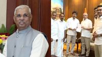 &ldquo;118 எம்.எல்.ஏக்கள் ஆதரவுடன் எந்த கட்சி வந்தாலும் ஆட்சி அமைக்க அழைக்க தயார்&rdquo;- ஆளுநர் அர்லேகர் பேட்டி
