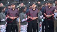 பெண் தொழிலாளர்களிடம் கை குலுக்காத முதல்வர் விஜய்.. சரமாரியாக எழும் கேள்விகள்! பெண் தொழிலாளர்களிடம் கை குலுக்காத முதல்வர் விஜய்.. சரமாரியாக எழும் கேள்விகள்!