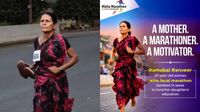 மகளின் படிப்பு செலவுக்காக வெறும் காலுடன் ஓடி மாரத்தானில் முதல் இடம் பிடித்த தாய் 