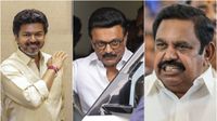 அடித்து ஆடும் விஜய்.. ஆடிப்போன எடப்பாடி.. கேப்பில் நிம்மதி பெருமூச்சுவிடும் ஸ்டாலின்! அடித்து ஆடும் விஜய்.. ஆடிப்போன எடப்பாடி.. கேப்பில் நிம்மதி பெருமூச்சுவிடும் ஸ்டாலின்!