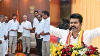 118 కాదు.. 120 ఎమ్మెల్యేల మద్దతు-సగర్వంగా గవర్నర్ వద్దకు విజయ్..!