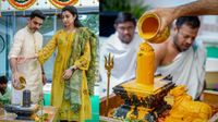 ఏకాదశ మహాన్యాస పూర్వక రుద్రాభిషేకంలో నారా లోకేష్ దంపతులు