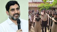 విద్యార్ధుల యూనిఫామ్ లో డీఈవో..! లోకేష్ రియాక్షన్ ఇదే..!