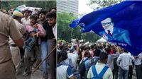 కాక్రోచ్ జనతా పార్టీ వీపుపై విరిగిన లాఠీలు- మెట్రో స్టేషన్లు మూసివేత: తీవ్ర ఉద్రిక్తత