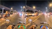 Viral Video: ఇదేం పోయేకాలం.. బిజీ రోడ్డులో డివైడర్ పై యువకుడి బైక్‌ రైడ్‌..