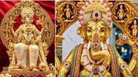 హైదరాబాద్ లో 24 క్యారెట్ల ప్యూర్ గోల్డ్ గణేషుడు: విగ్రహంపై 3.83 లక్షల వజ్రాలు పొదిగారు..!!