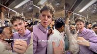 Viral Video: రద్దీ రైలులో ఇరుక్కుపోయిన విదేశీయుడు.. షాకింగ్ రియాక్షన్ వైరల్