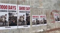 రేవంత్ రెడ్డి 1,000 రోజుల పాలనపై హైదరాబాద్ లో పోస్టర్లు