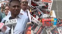 ఆరెస్సెస్ ఆఫీసు ముందే మనుస్మృతి దహనం..! అంబేద్కర్ బాటలో కాంగ్రెస్..!