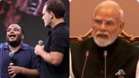 Rahul Gandhi Skit: మోడీపై రాహుల్ 'మై ఫ్రాండ్ ' స్కిట్ వైరల్..! చీప్, వల్గర్ అంటూ బీజేపీ ఫైర్..!