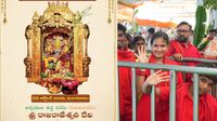 ఆకుపచ్చని చీరలో దుర్గమ్మ దర్శనం.. రేపు కూడా రాజరాజేశ్వరి దేవిగానే..