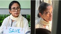 మెడలో ప్లకార్డ్ తో బస్టాప్ లో మమత బెనర్జీ బైఠాయింపు- అరెస్ట్