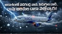 ఆకాశంలో పిడుగుల వర్షం.. 17 వేల అడుగుల ఎత్తులో విమానాన్ని ఢీ!