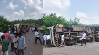 50 మందికి పైగా ప్రయాణికులు.. బస్సు పల్టీ, నలుగురు మహిళలు దుర్మరణం!