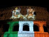 Rome’s Colosseum goes dark for Italian marines 