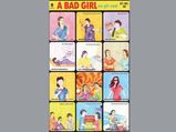 Poster on 'Bad Girl' by design students now an Internet meme