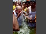 Amit Shah takes holy dip alongside Dalit sadhus at Kumbh Mela 