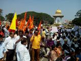 BJP worker's death- massive protest in Mysuru