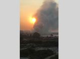 In Pics: After toxic froth, Bellandur lake catches fire