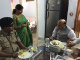Rajnath Singh shares lunch with BSF officer who lost eye-sight 