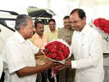 KCR holds discussion on Sabarimala with Kerala CM