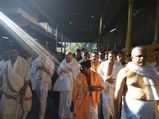 Amit Shah visits Kukke Subrahmanya  temple in Dakshina Kannada