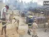 Massive fire breaks out at oil factory in Kolar