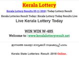 Kerala Lottery Result Today: WIN WIN W-485 LIVE now