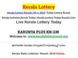 Kerala Lottery Result Today: Karunya Plus KN-238 Today Lottery Results LIVE now
