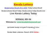 Kerala Lottery Result Today: Nirmal NR-94 Today Lottery Results LIVE now