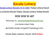 Live Kerala Lottery Result Today: Win Win W-487 Today lottery results LIVE now