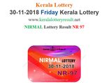 Kerala Lottery Result Today: Nirmal Lottery NR-97 lottery results LIVE Now