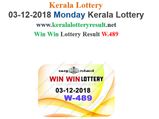 Kerala Lottery Result Today: Win Win W-489 Today Lottery results LIVE now