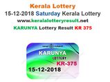 Kerala Lottery Result Today: Karunya KR-375 Today lottery result LIVE now