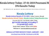 Kerala Lottery Result Today: Pournami RN-376 Today Lottery results LIVE now