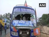 West Bengal: Vehicles parked near Amit Shah's rally vandalized, BJP warns TMC