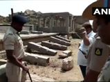 Miscreants damage pillars at Hampi, a UNESCO World Heritage Site 