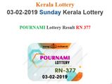 Kerala Lottery Result Today: Pournami RN-377 Today Lottery Results LIVE