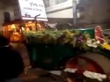 West Bengal bridegroom arrives at his wedding on road roller