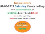Kerala Lottery Result Today: Karunya KR-385 Today Lottery results LIVE now