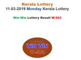 Kerala Lottery Result Today: Win Win W-503 Today lottery result LIVE now