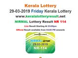 Kerala Lottery Today Results: Nirmal NR-114 Today Lottery results, Winning numbers
