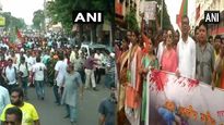 BJP protests after Babul Supriyo roughed up at JU; SFI takes out counter march
