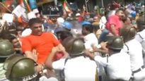 Kolkata turns into battlefield following BJP protest against CESC, police fire water cannons