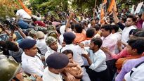 Attack on Babu Supriyo: Cops stop ABVP’s rally, agitators pelt stones