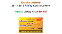 Kerala State Lottery Today Result: Prize money for Nirmal NR-149 lottery