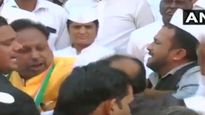 On camera, Madhya Pradesh Congress leaders fight at Republic day event